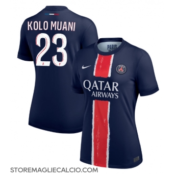 Paris Saint-Germain Randal Kolo Muani #23 Maglia Gara Casa Repliche 2024-25 Donna